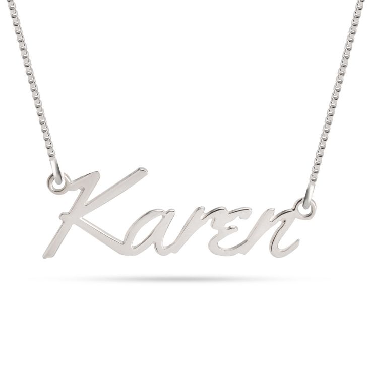 Jessica Custom Name Necklace - Sterling Silver