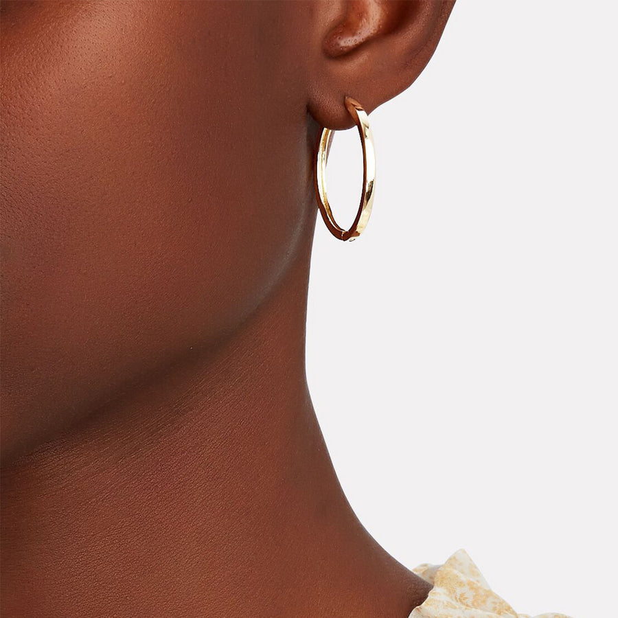 Timeless Elegant Hoop Gold Earrings